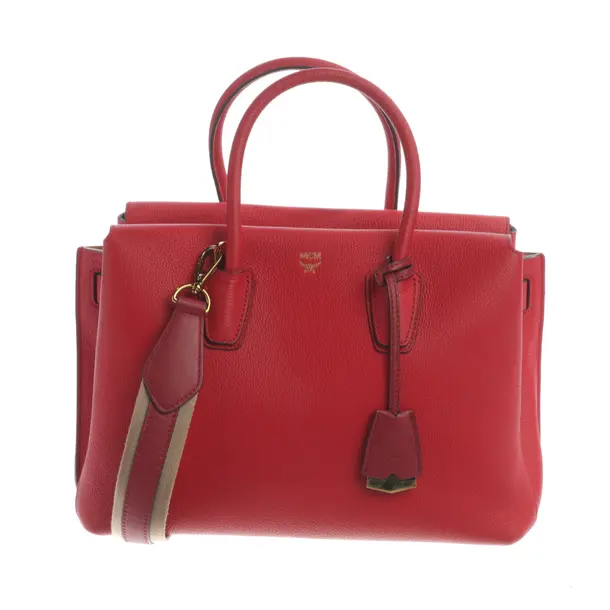 Borsetta, in Rosso, Pelle, MCM