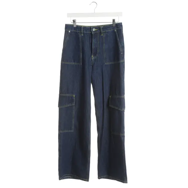 Boyfriend Jeans, in Navy, Cotton, Ganni