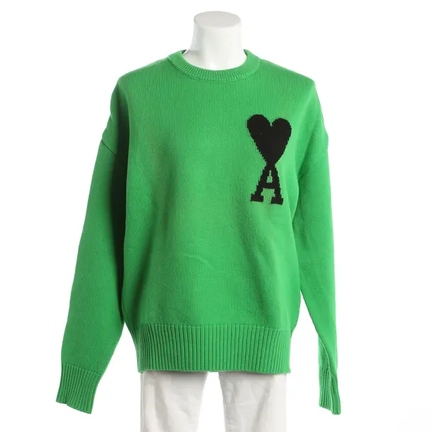 Wool Jumper, in Green, Wool, Ami Paris