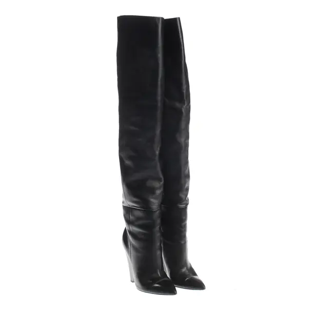 Overkneestiefel, in Schwarz, Saint Laurent