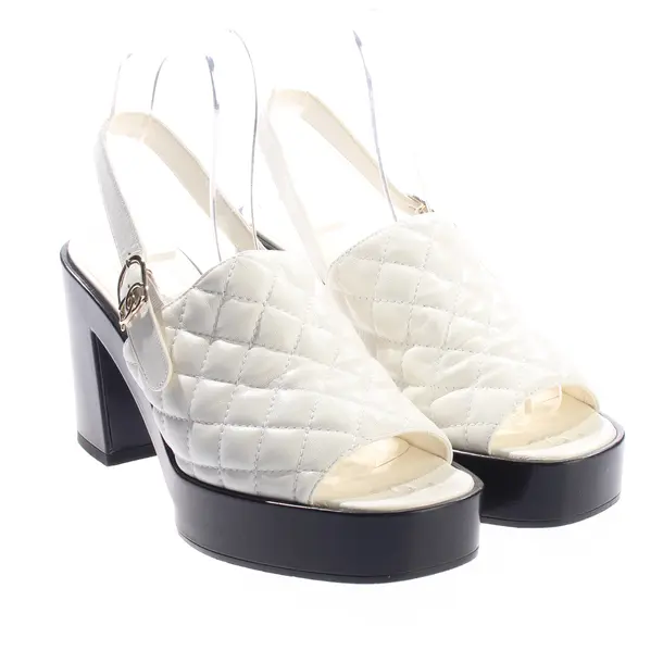 Sandaletten, in Weiß, Chanel