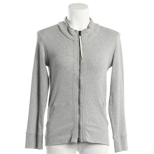 Felpa con cerniera, in Grigio chiaro, Cotone, Marc Cain