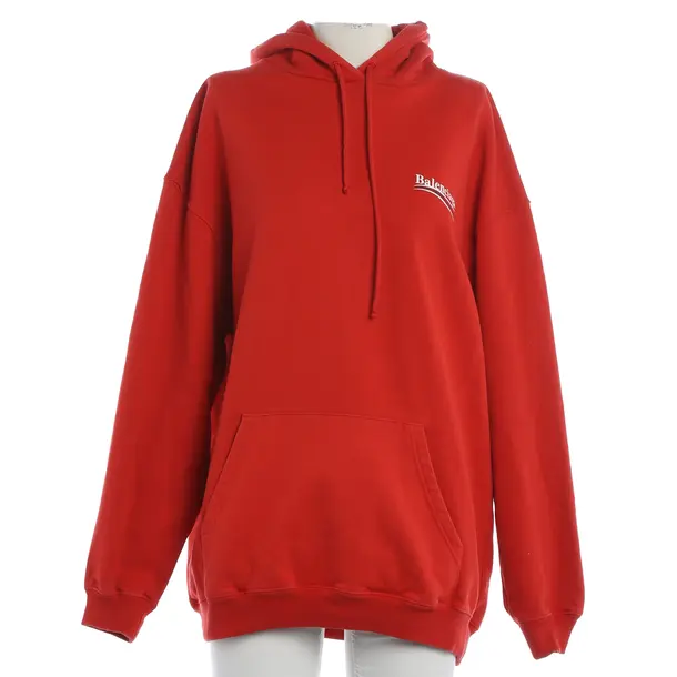 Hoodie, in Rot, Baumwolle, Balenciaga