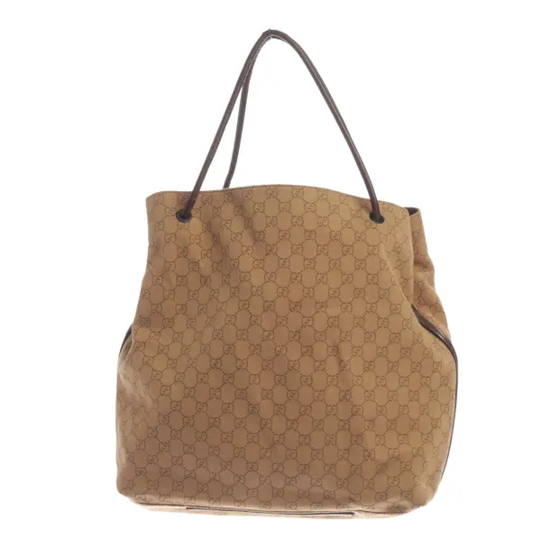 Shopper Bag, in Light Brown, Cotton, Gucci