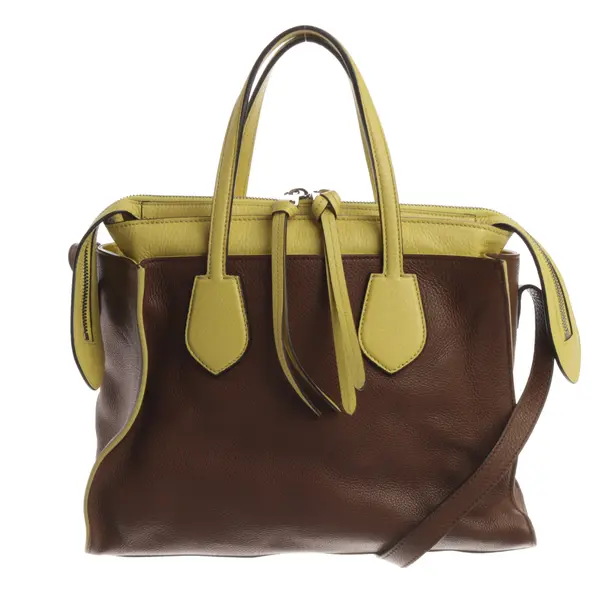 Handbag, in Yellow, Leather, Gucci