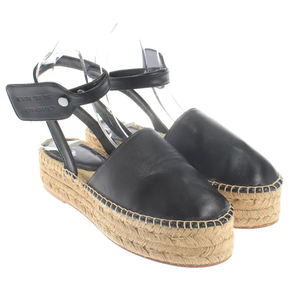 Espadrilles, in Schwarz, Off-White