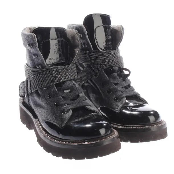 Ankle Boots, in Gray, Brunello Cucinelli