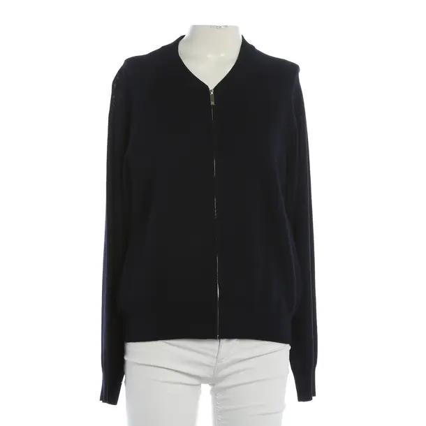 Cardigan, in Navy, Viscose, Carolina Herrera