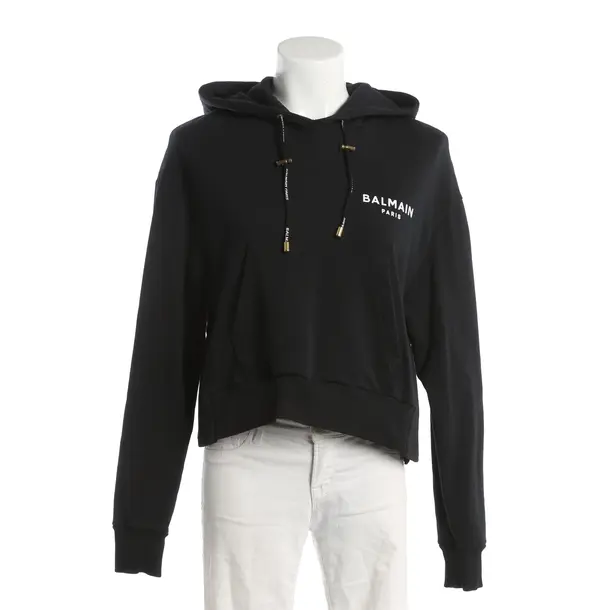 Hoodie, in Black, Cotton, Balmain