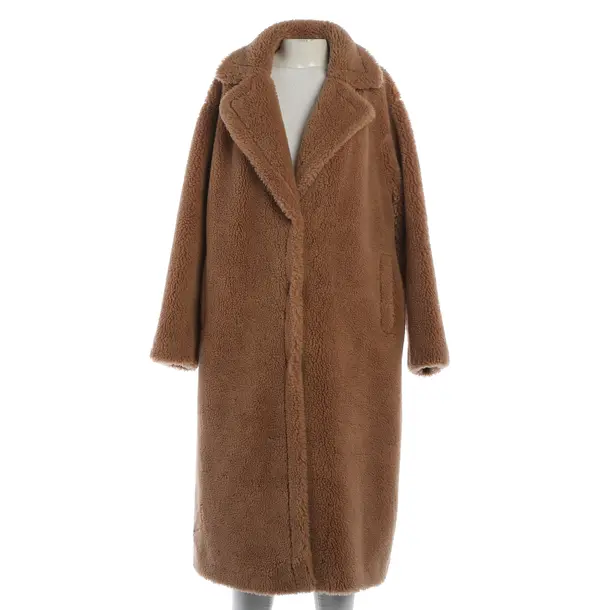 Winter Coat, in Light Brown, Polyester, Stand Studio