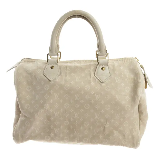 Handtasche, in Beige, Baumwolle, Louis Vuitton