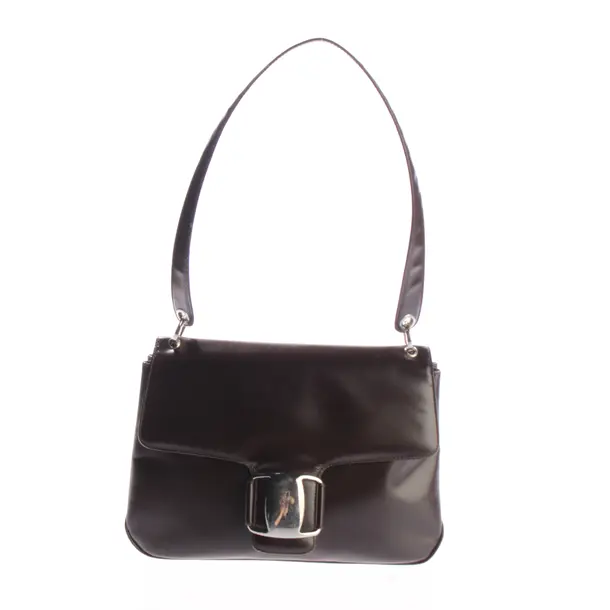 Shoulder Bag, in Brown, Leather, Salvatore Ferragamo