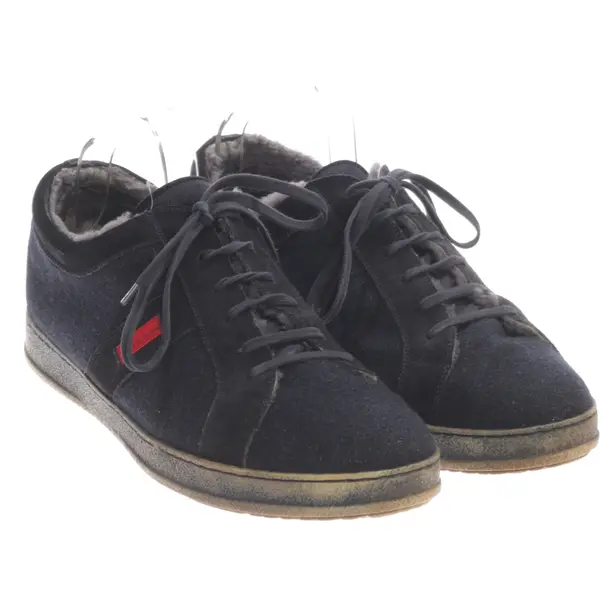 Lace Up Shoes, in Navy, Kiton