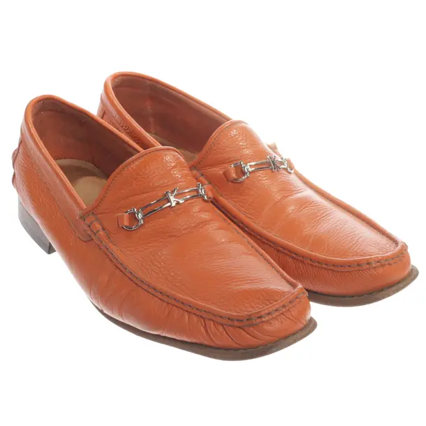 Loafers, in Orange, Kiton