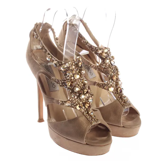 Sandaletten, in Gold, Jimmy Choo