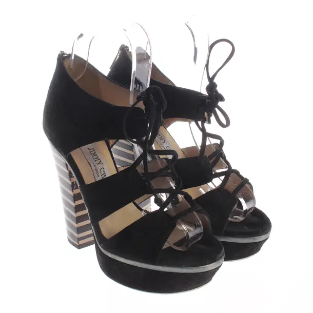 Heeled Sandals, in Black, Jimmy Choo