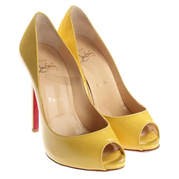 Peeptoes, in Gelb, Christian Louboutin