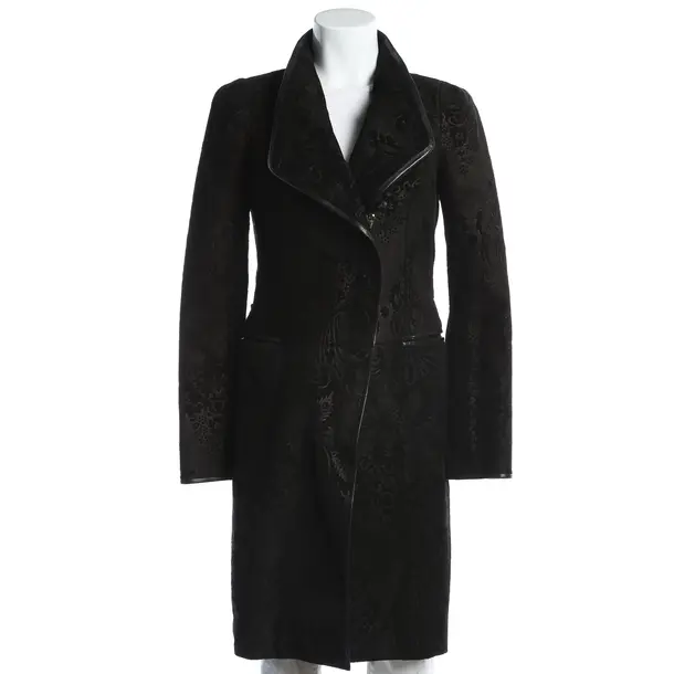 Leather Coat, in Black, Leather, Gucci