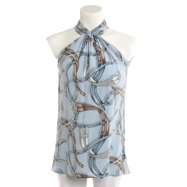 Top, in Hellblau, Seide, Gucci