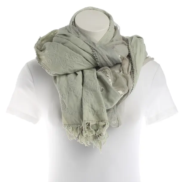 Shawl, in Olive Green, Cotton, Dries van Noten