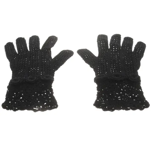 Handschuhe, in Schwarz, Baumwolle, Dolce & Gabbana