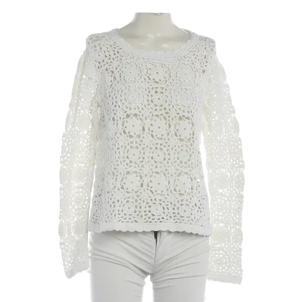 Jumper, in White, Cotton, Hemisphere