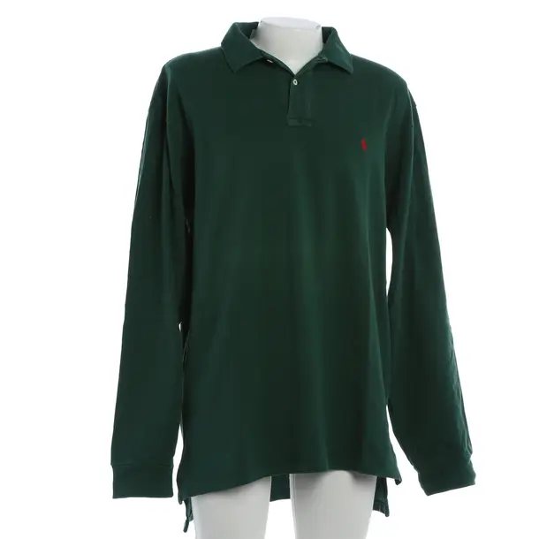 Long Sleeve Shirt, in Green, Cotton, Polo Ralph Lauren