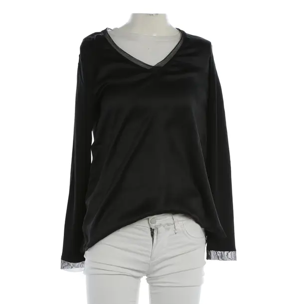 Long Sleeve Shirt, in Black, Cotton, Marc Cain