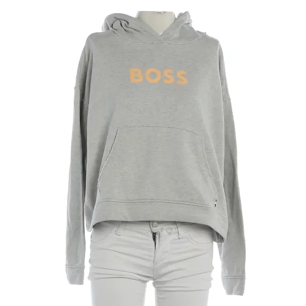 Hoodie, in Light Gray, Cotton, Hugo Boss