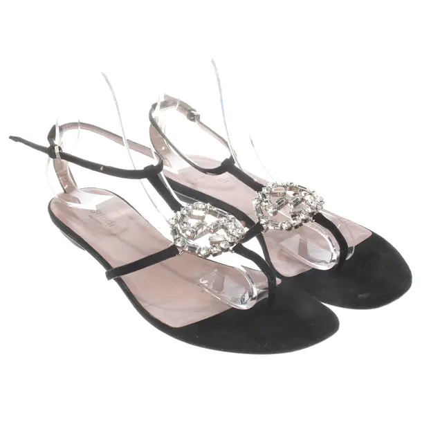 Sandali con cinturino, in Nero, Gucci