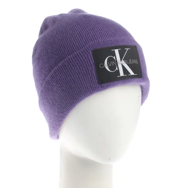 Beanie, in Purple, Wolle, Calvin Klein