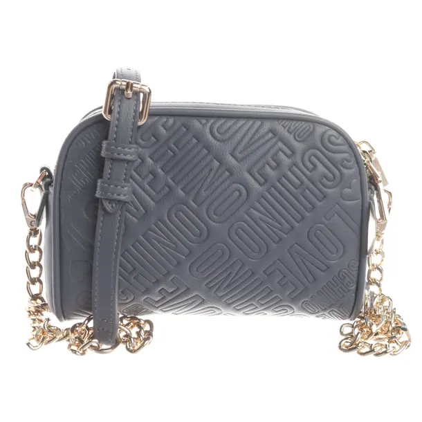 Abendtasche, in Grau, Polyamid, Love Moschino