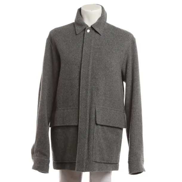 Mid-Season Coat, in Gray, Wool, Jil Sander