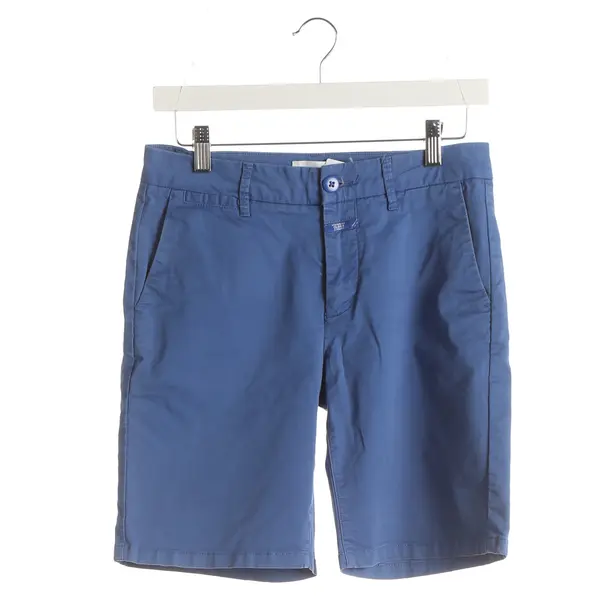 Bermuda Shorts, in Blue, Cotton, Closed