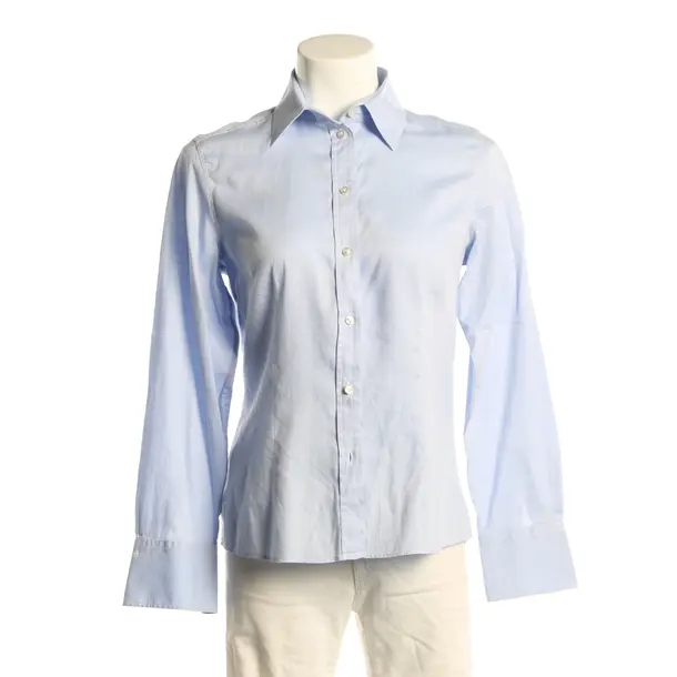 Bluse, in Hellblau, Baumwolle, Van Laack