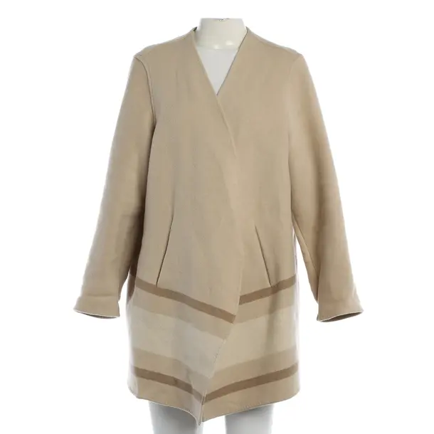 Mid-Season Coat, in Beige, Wool, Closed