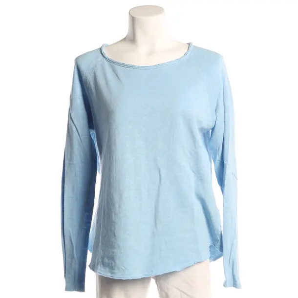 Manica lunga, in Blu, Cotone, Vintage americano