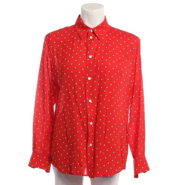 Blouse, in Red, Viscose, Céline