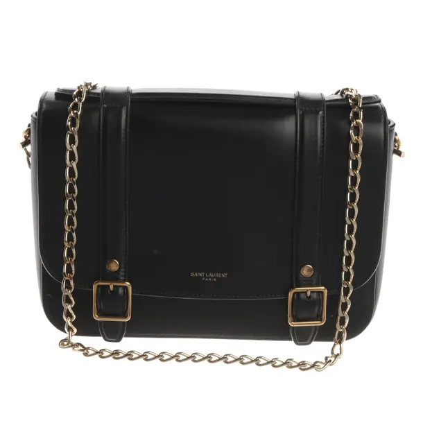 Schultertasche, in Schwarz, Leder, Saint Laurent