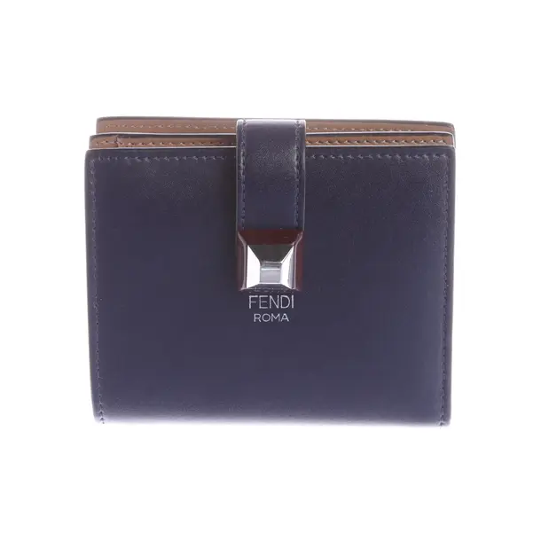 Wallet, in Navy, Leather, Fendi