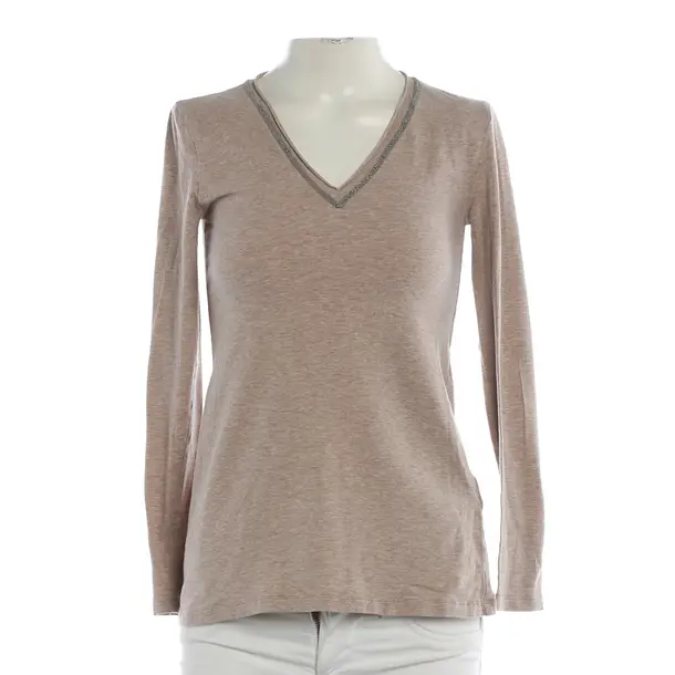 Longsleeve, in Hellrosa, Baumwolle, Brunello Cucinelli