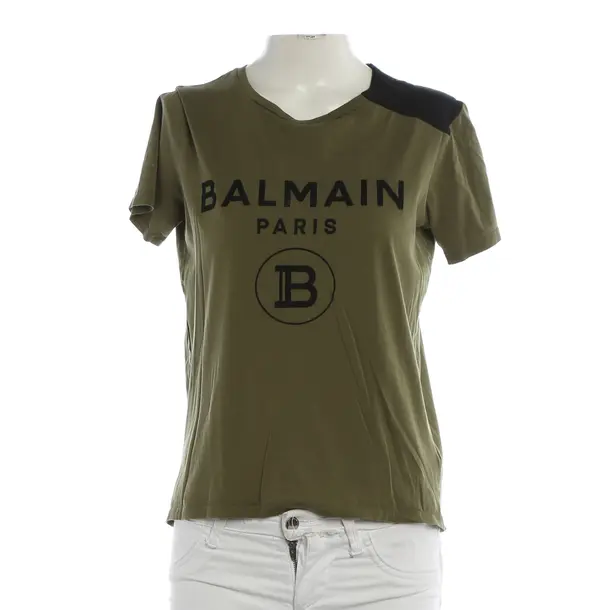 Shirt, in Green, Cotton, Balmain