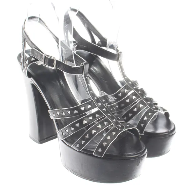 Heeled Sandals, in Black, Saint Laurent