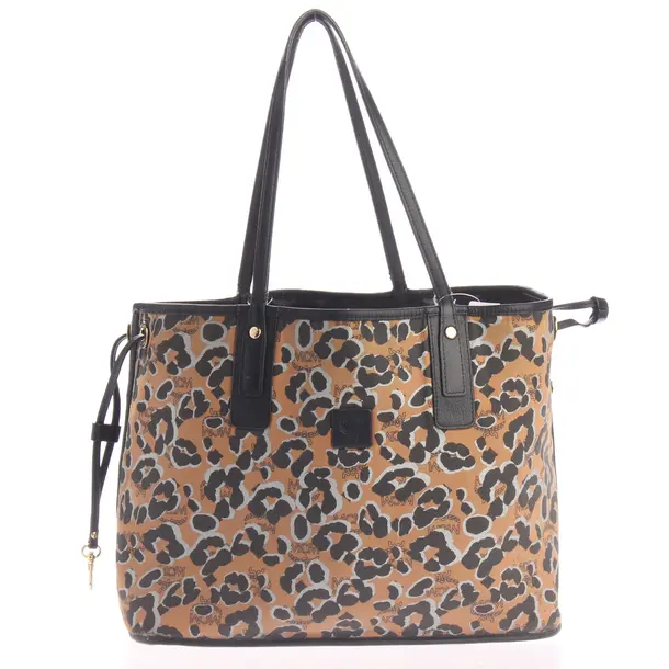 Shopper reversibile, in Multicolore, Pelle, MCM
