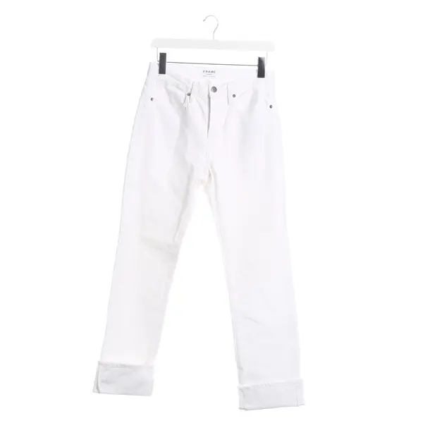 Jeans Straight Fit, in Weiß, Baumwolle, Frame