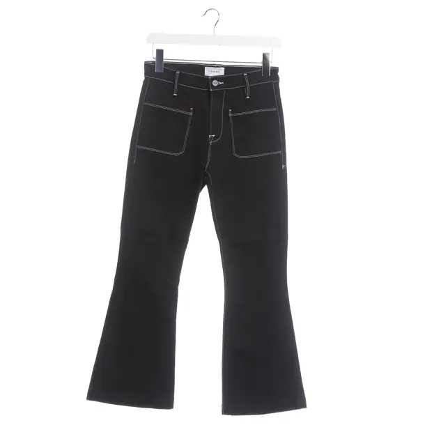 Jeans Flared, in Schwarz, Baumwolle, Frame