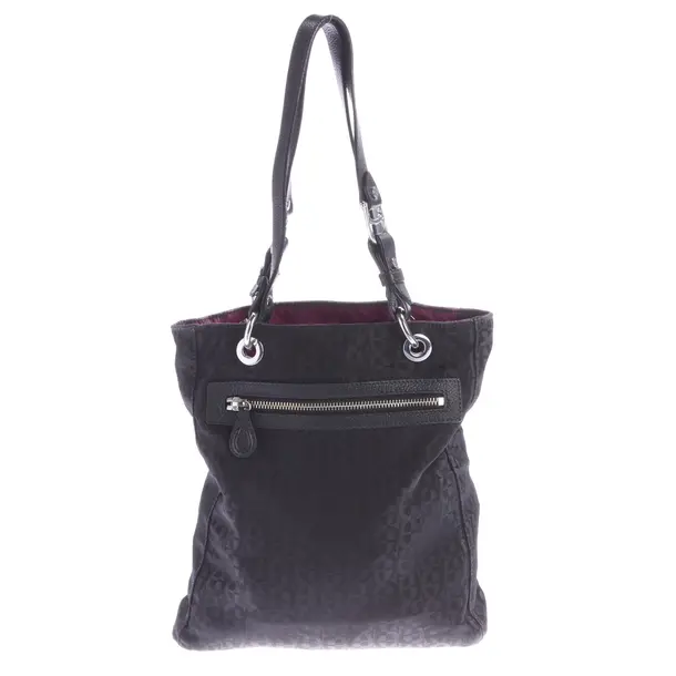 Handtasche, in Schwarz, Polyamid, Aigner