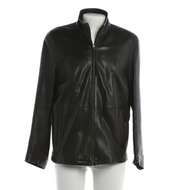 Lederjacke, in Schwarz, Leder, Hugo Boss Black Label