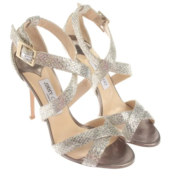 Sandaletten, in Silber, Jimmy Choo