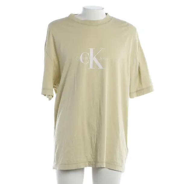 T-Shirt, in Beige, Cotton, Calvin Klein
